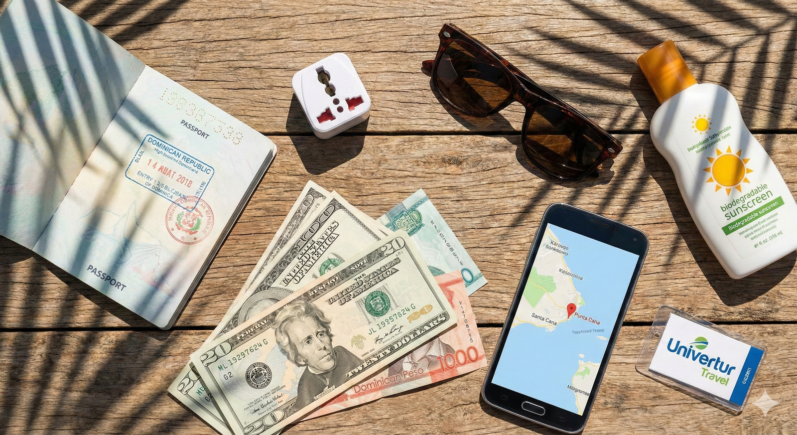 Guía de consejos para viajar a Punta Cana: Dinero, pasaporte y adaptador de corriente