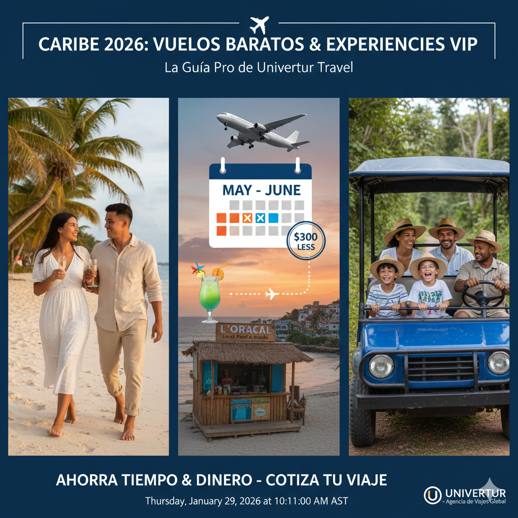 Guía para viajar al Caribe barato 2026