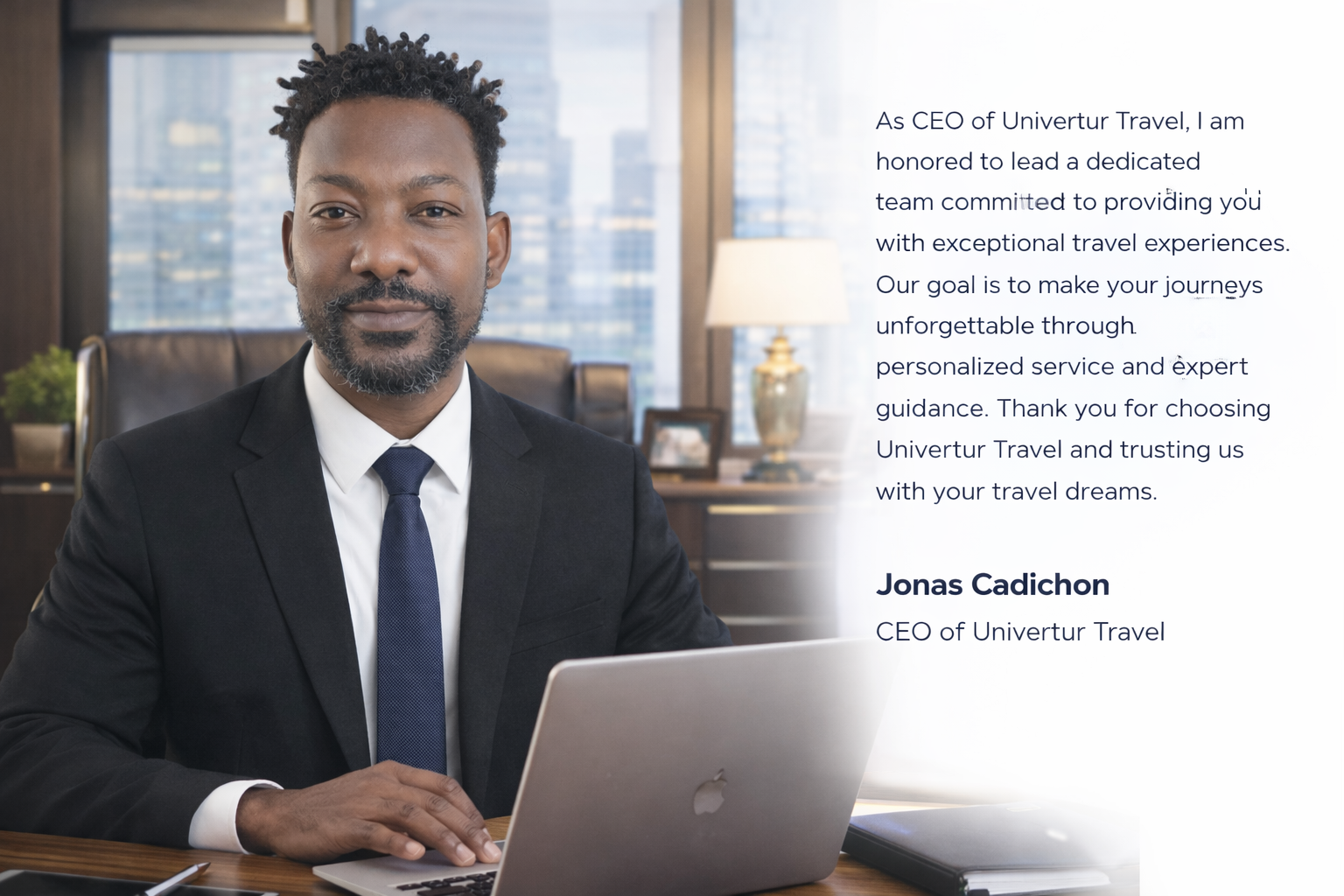 Jonas Cadichon CEO Univertur travel