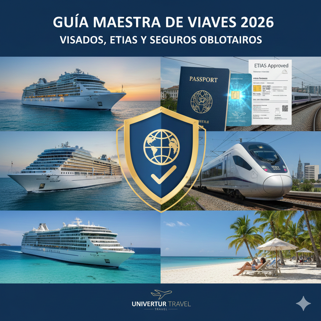 Guía de requisitos de viaje 2026, visados ETIAS y seguros obligatorios - Univertur Travel
