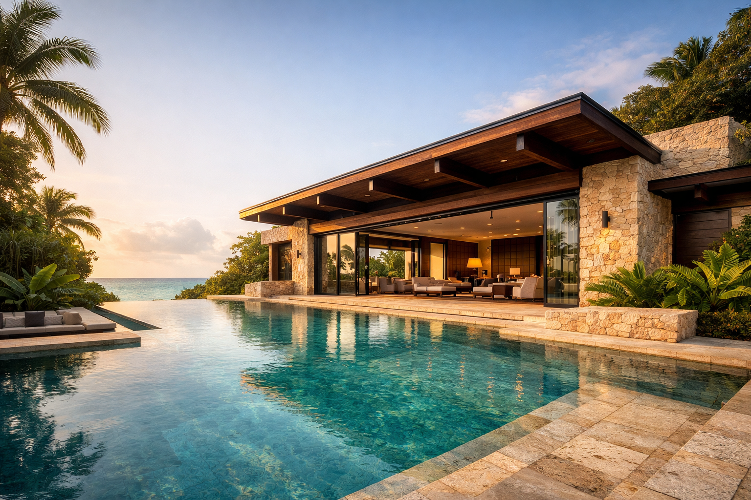 Private curated luxury villa in Cap Cana, Punta Cana, showcasing architectural privacy and natural integration for sophisticated travelers.