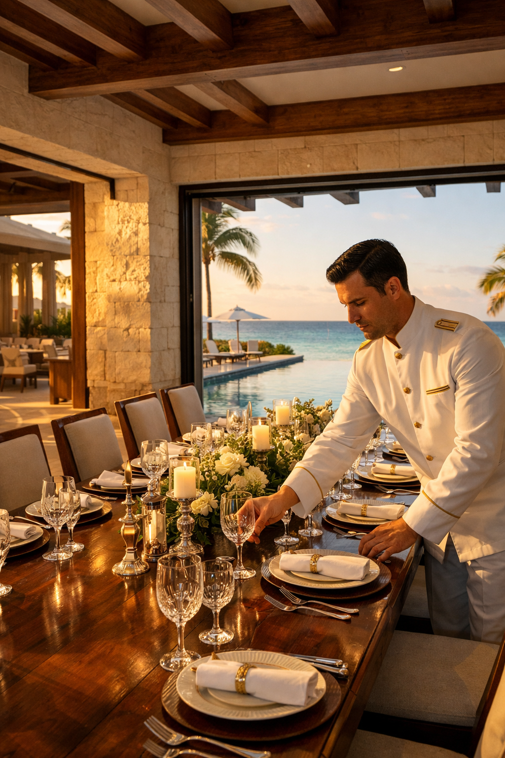 Fully staffed luxury villas in Punta Cana featuring private chefs and butlers.