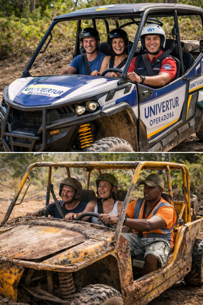  Guía certificado de Univertur Travel supervisando una excursión segura en buggy